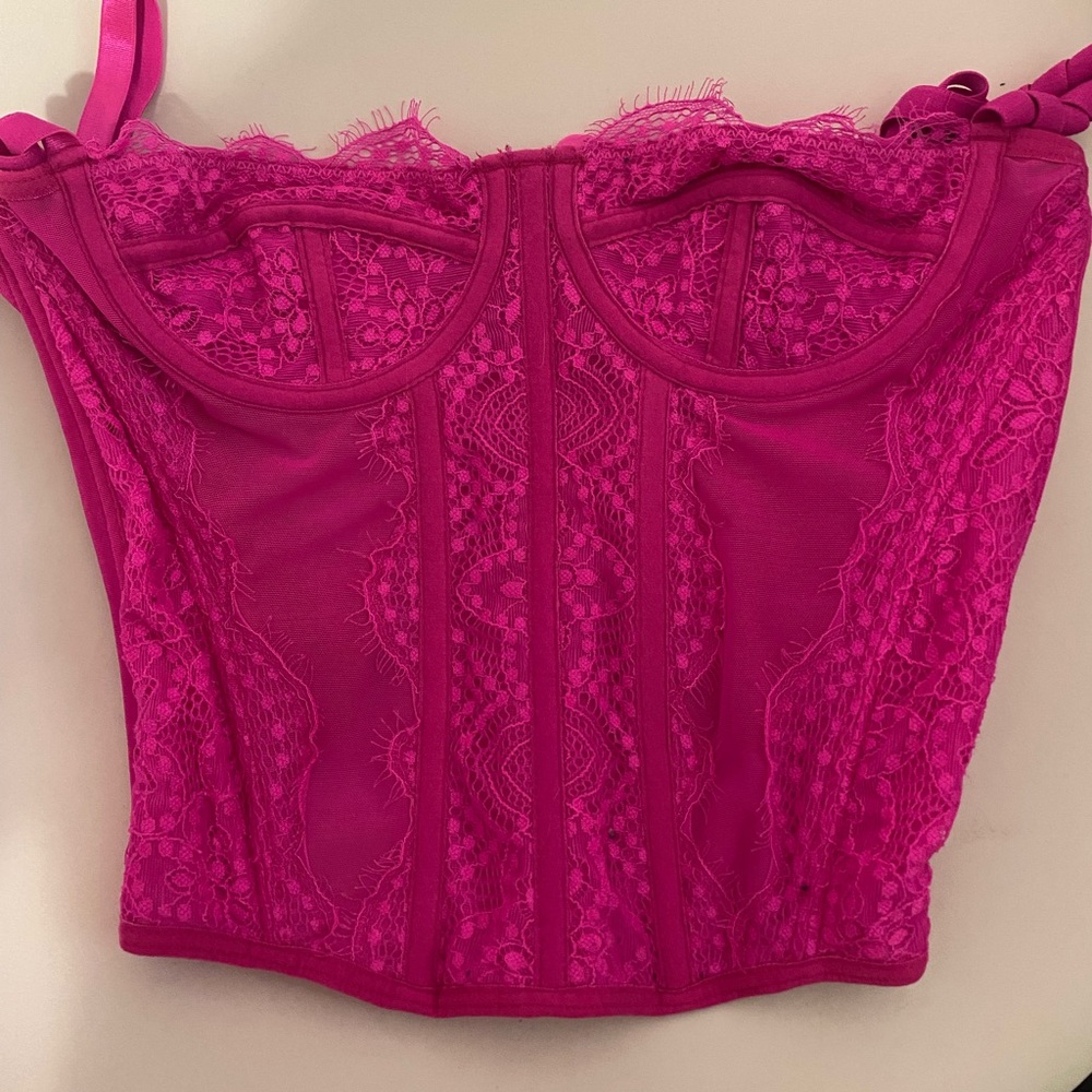 Pink corset